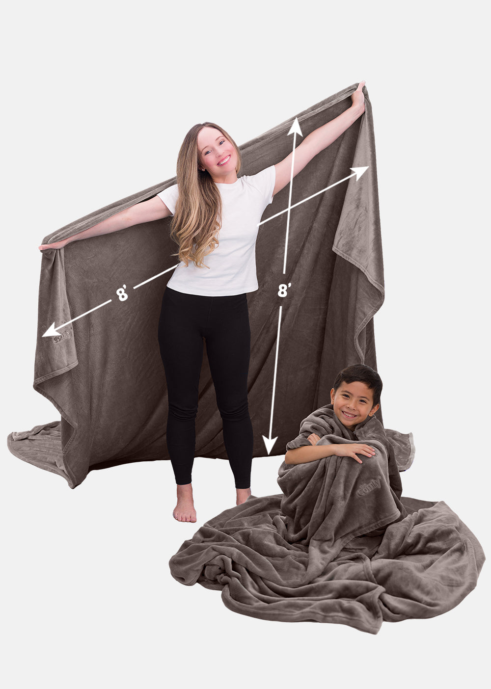 The Comfy Dream Big Blanket Gray