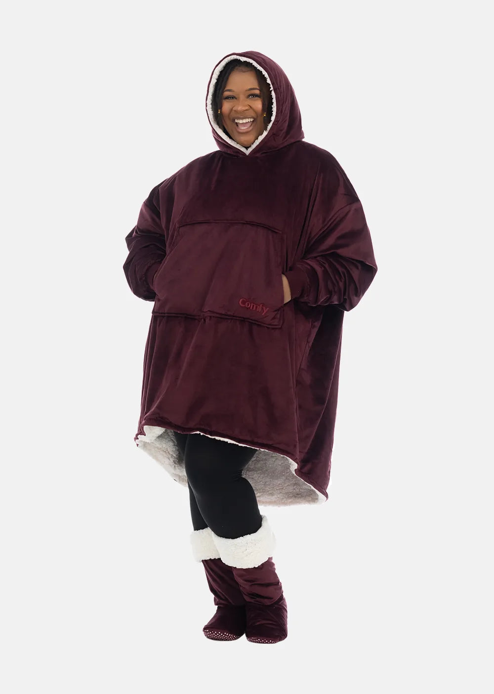 The Comfy For Your Feet - Burgundy