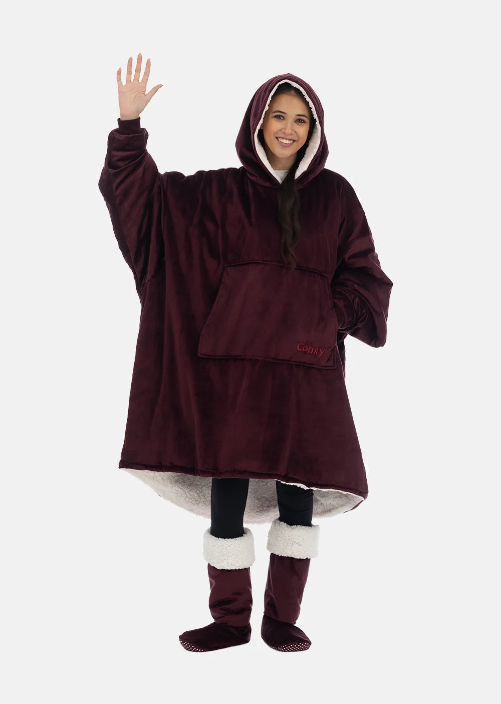The Comfy For Your Feet - Burgundy