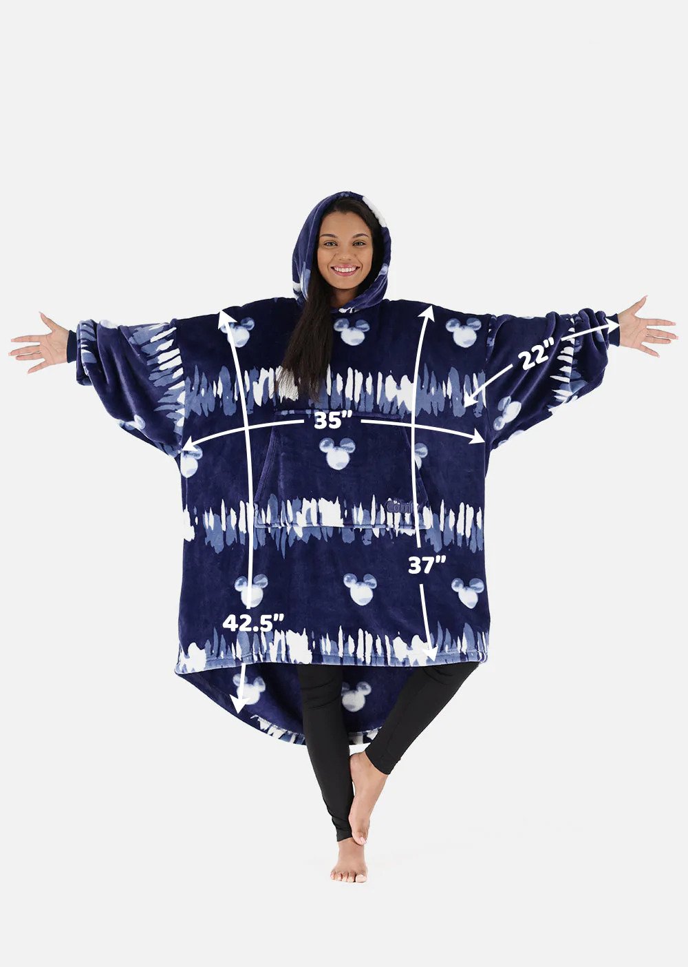 The Comfy Dream Characters product with measurement markings