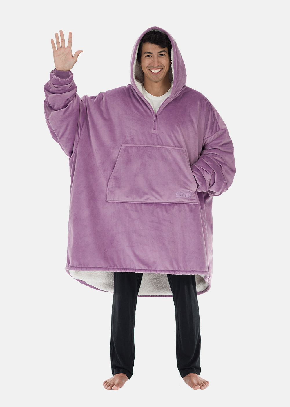 The Comfy Original Quarter Zip - Violet
