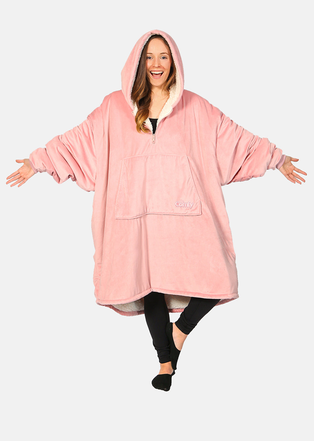 The Comfy Original Quarter Zip - Blush