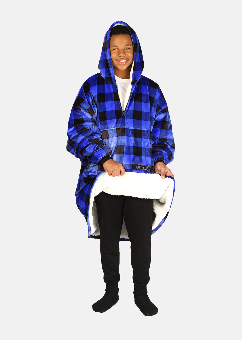 blue plaid