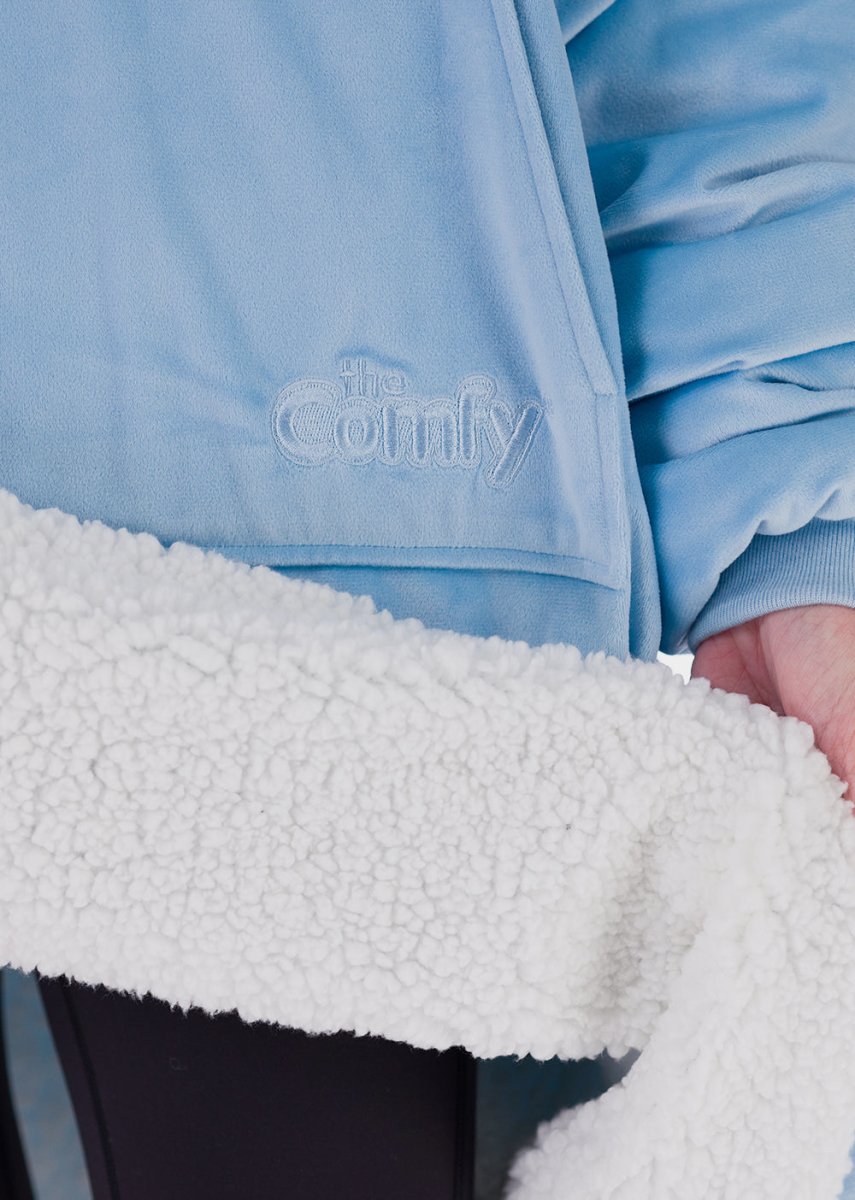 The Comfy Original Quarter Zip - Sky Blue