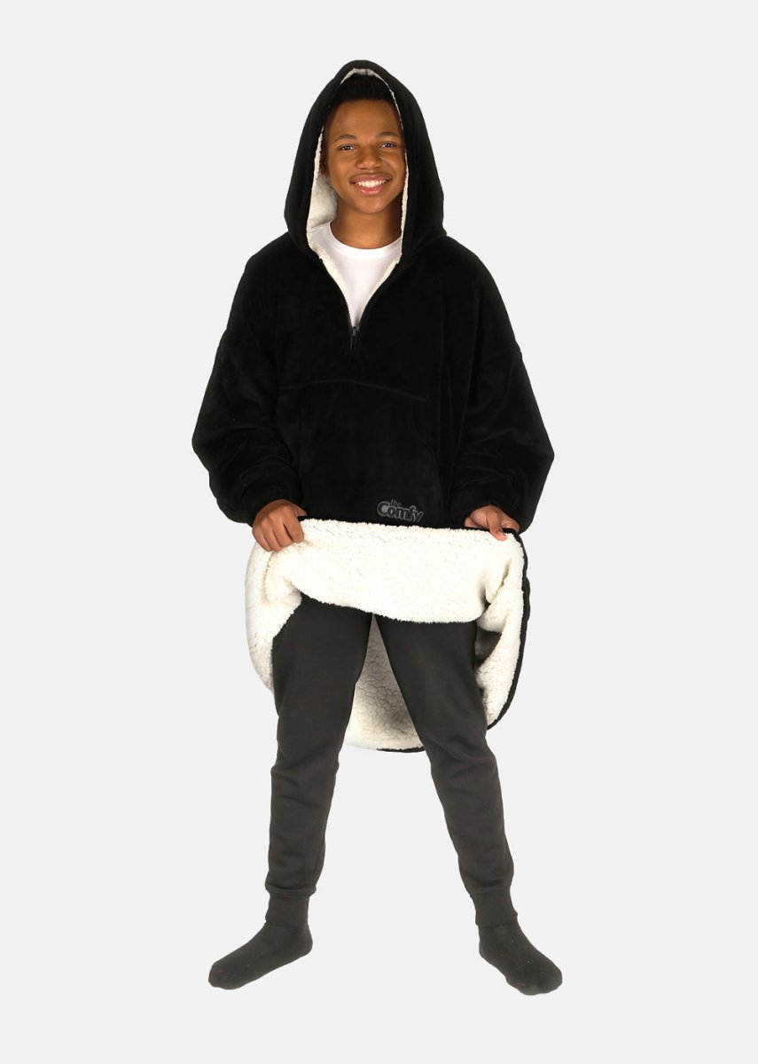 The Comfy Original Quarter Zip - Black