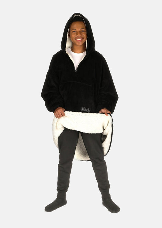 The Comfy Original Quarter Zip - Black