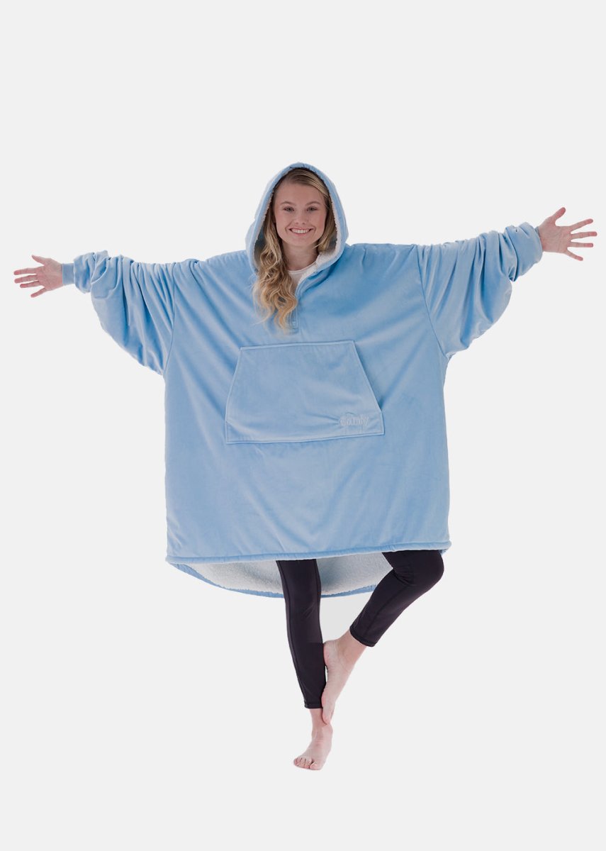 The Comfy Original Quarter Zip - Sky Blue
