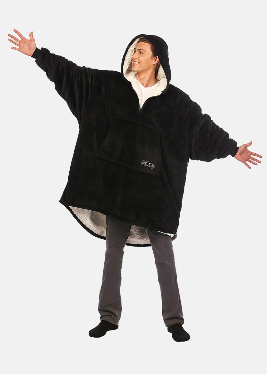 The Comfy Original Quarter Zip - Black
