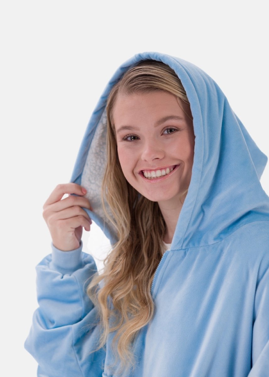 The Comfy Original Quarter Zip - Sky Blue