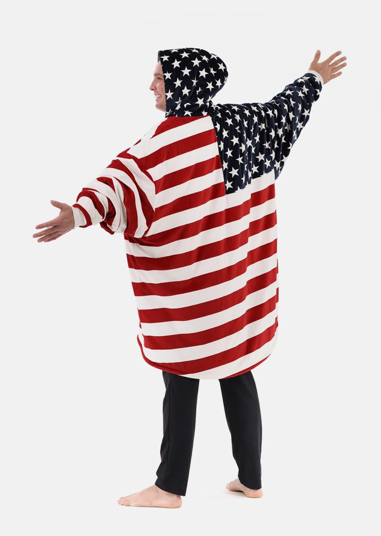The Comfy Original Quarter Zip - Stars & Stripes