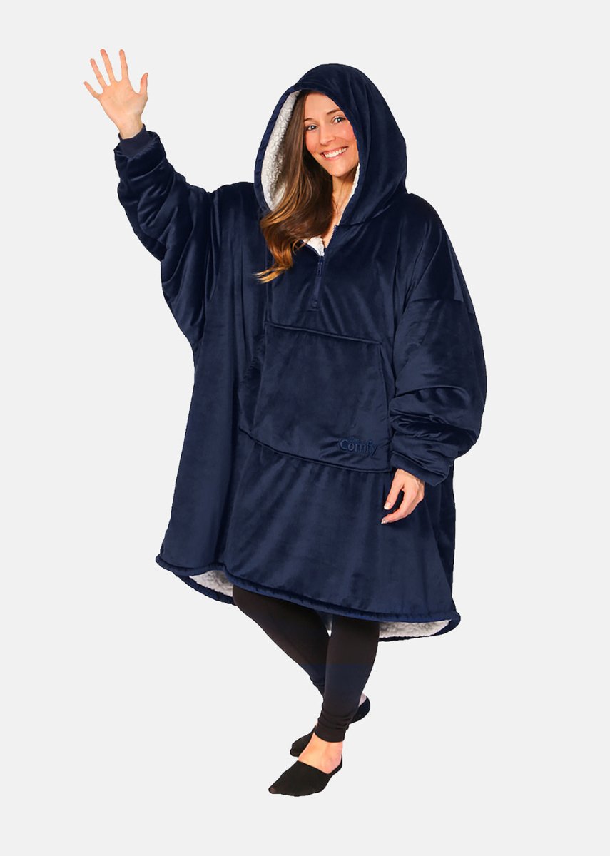 The Comfy Original Quarter Zip - Blue