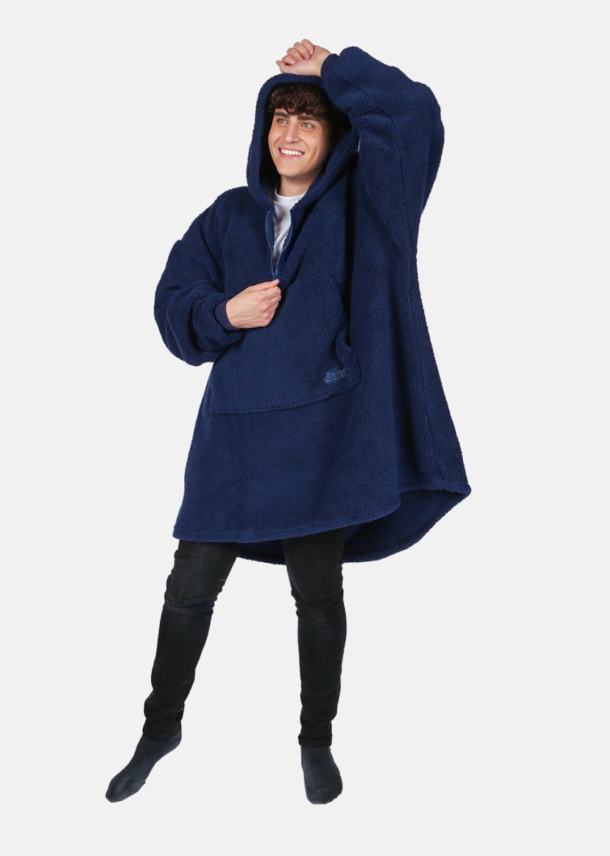 The Comfy Teddy Bear Quarter-Zip - Navy