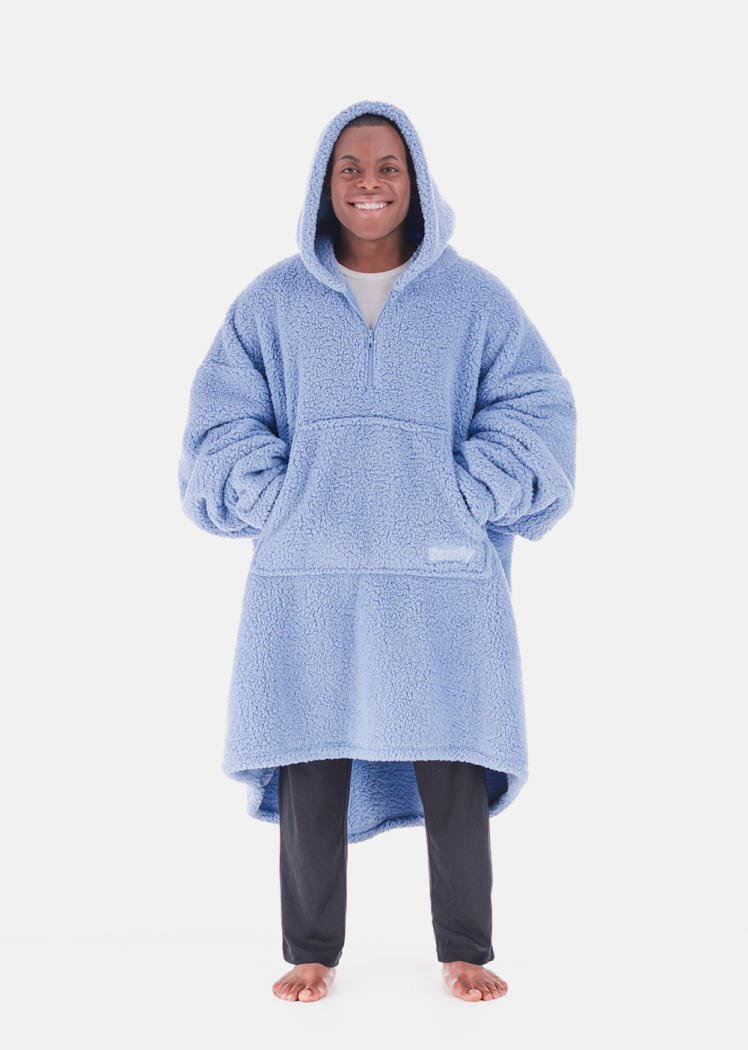 The Comfy Teddy Bear Quarter-Zip - Denim