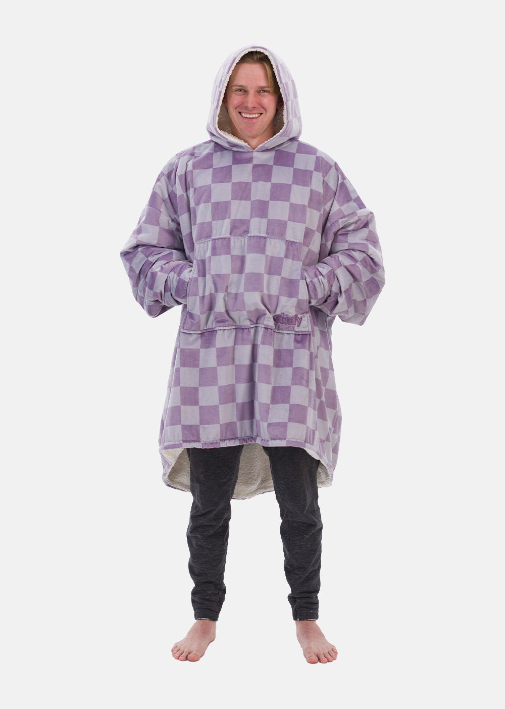 purple checkered
