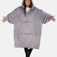The Comfy Dream Quarter Zip in Gray_1