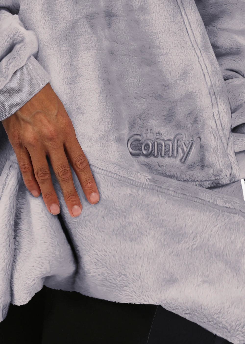 The Comfy Dream Quarter Zip in Gray_4