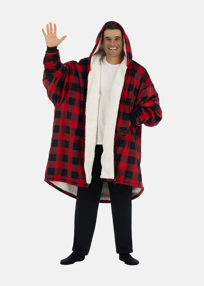 Man waving wearing The Comfy Original Full Zip