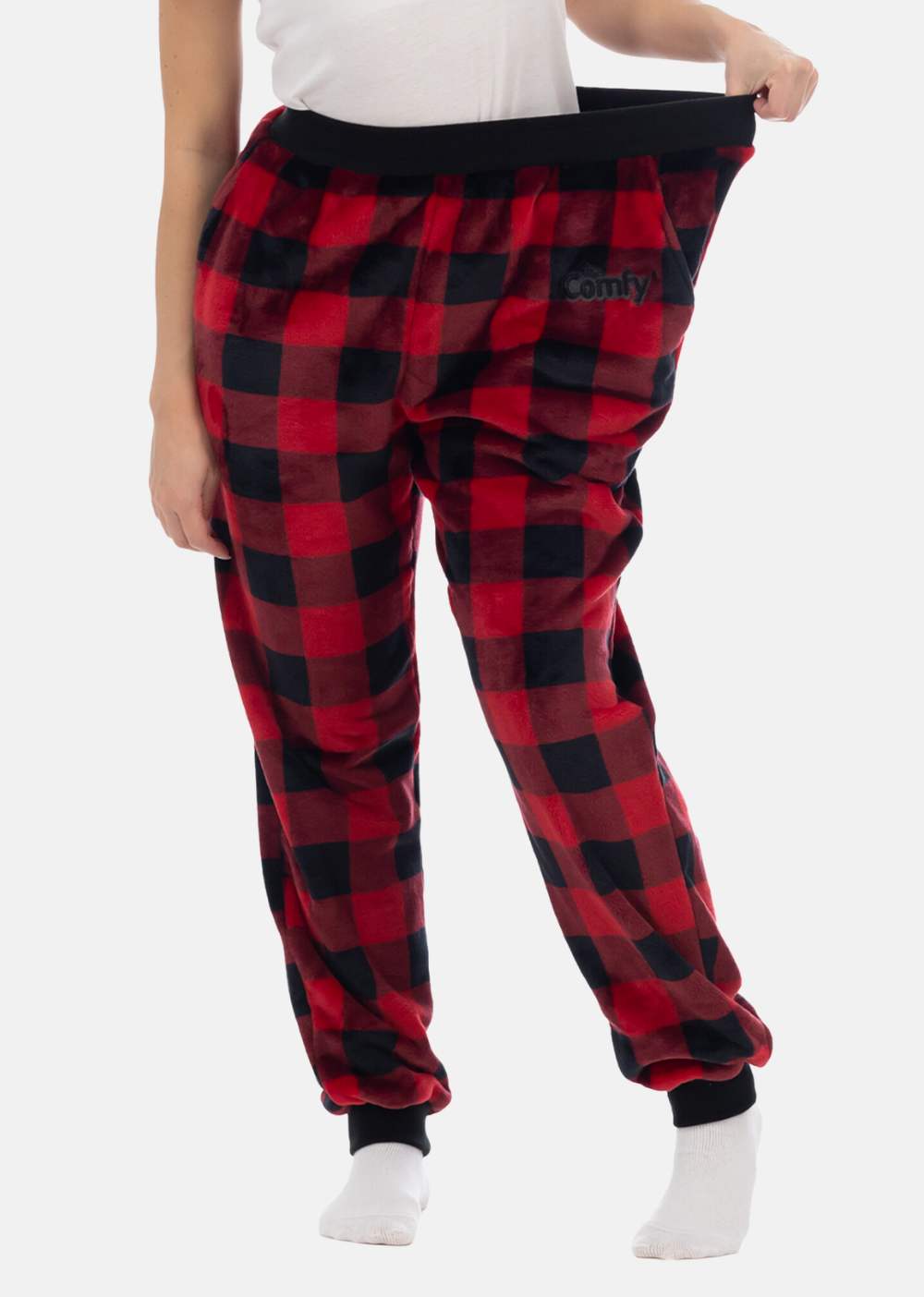 The Comfy Dream Pants - Red Plaid