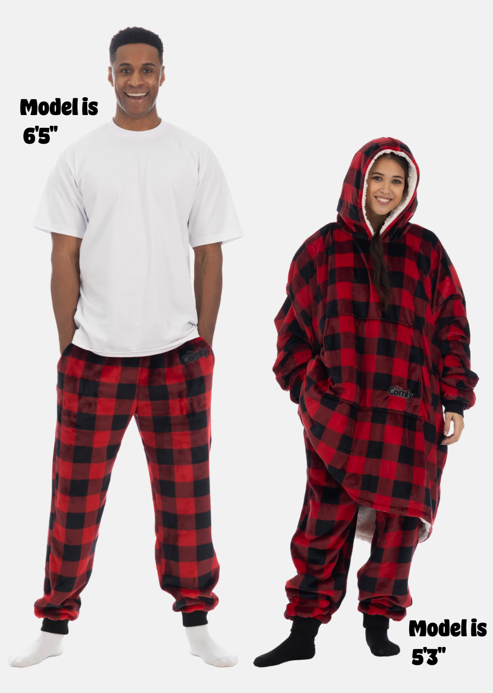 The Comfy Dream Pants - Red Plaid