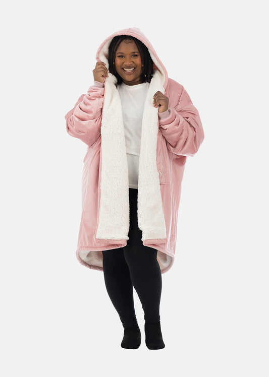 Woman wearing The Comfy Original Full Zip