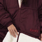 Close up of the sherpa fabric