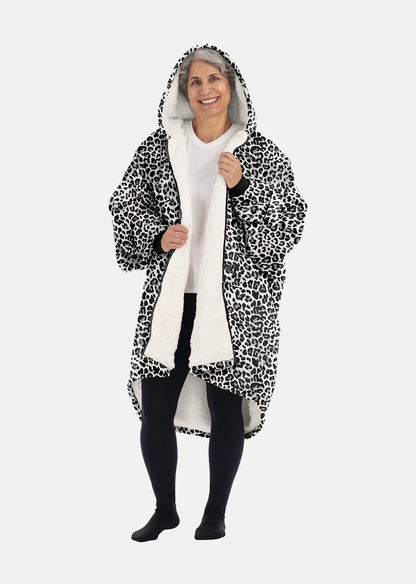 Woman wearing The Comfy Original Full Zip