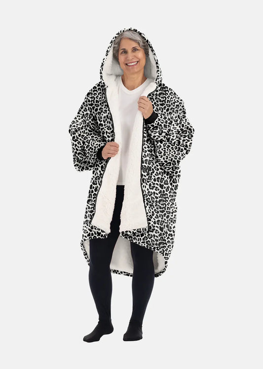 Woman wearing The Comfy Original Full Zip