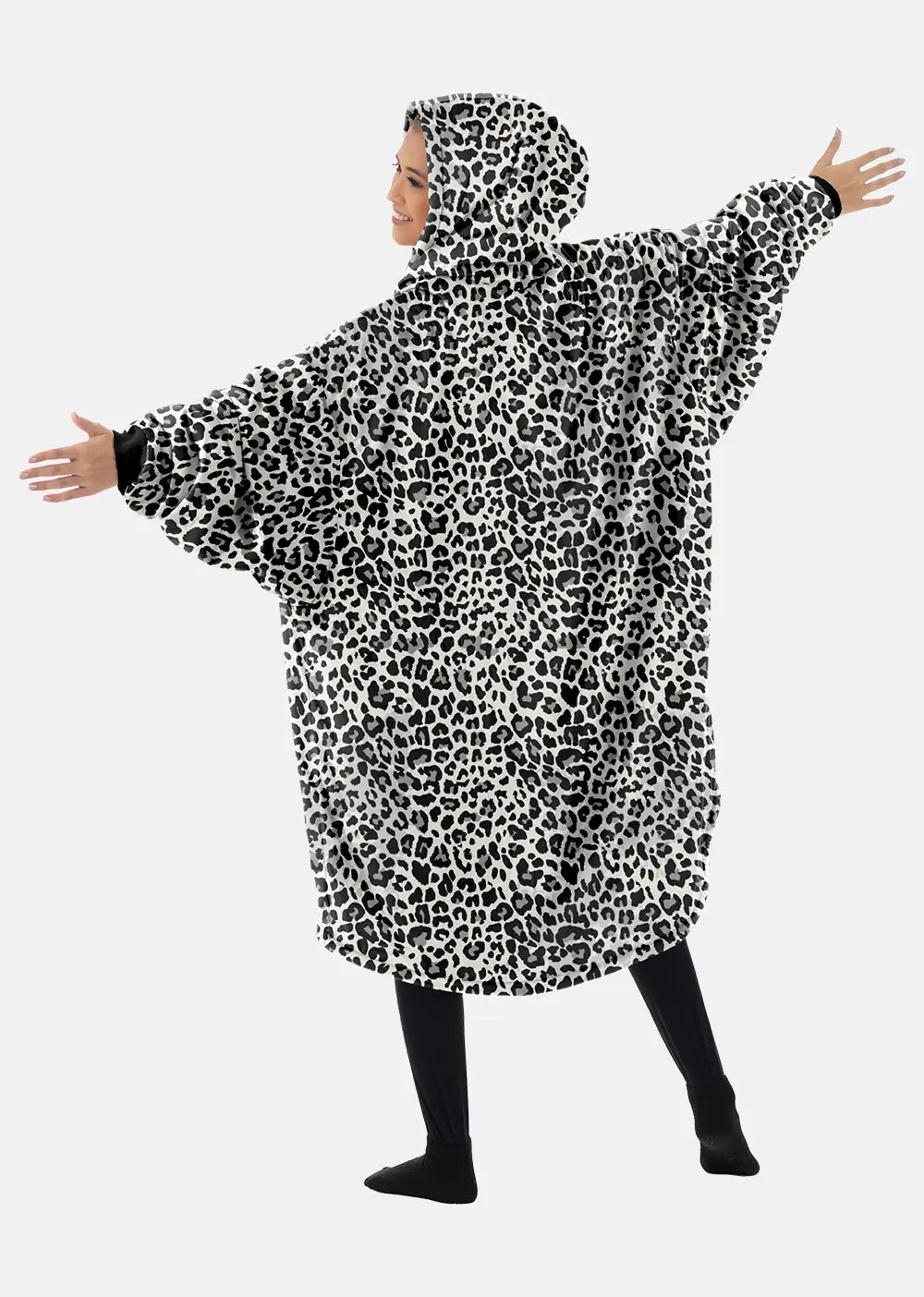 Woman showing the back of The Comfy Original Full Zip