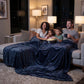 Movie nights feel better when everyone fits under the same blanket. The Big Blanket in Blue delivers oversized comfort for family time, cozy evenings on the couch, and making everyday moments feel a little more connected.