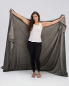 When one blanket can cover this much comfort, there’s no need to fight for the corner. The Big Blanket in Gray features an oversized 8' x 8' design with room to stretch out, share, and fully settle in.