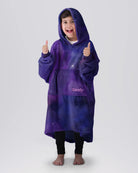 Model wearing The Dream Jr. in Galaxy, front view.
