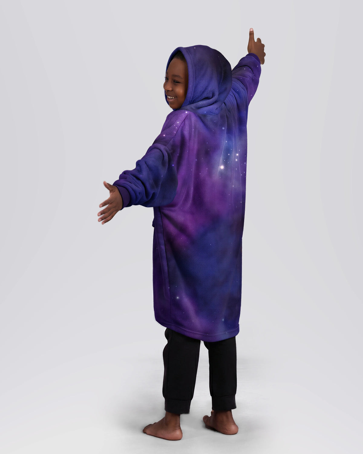 Back view of a model wearing The Dream Jr. in Galaxy.