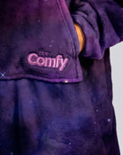 Close-up of The Dream Jr. in Galaxy showing its fabric and embroidered logo.