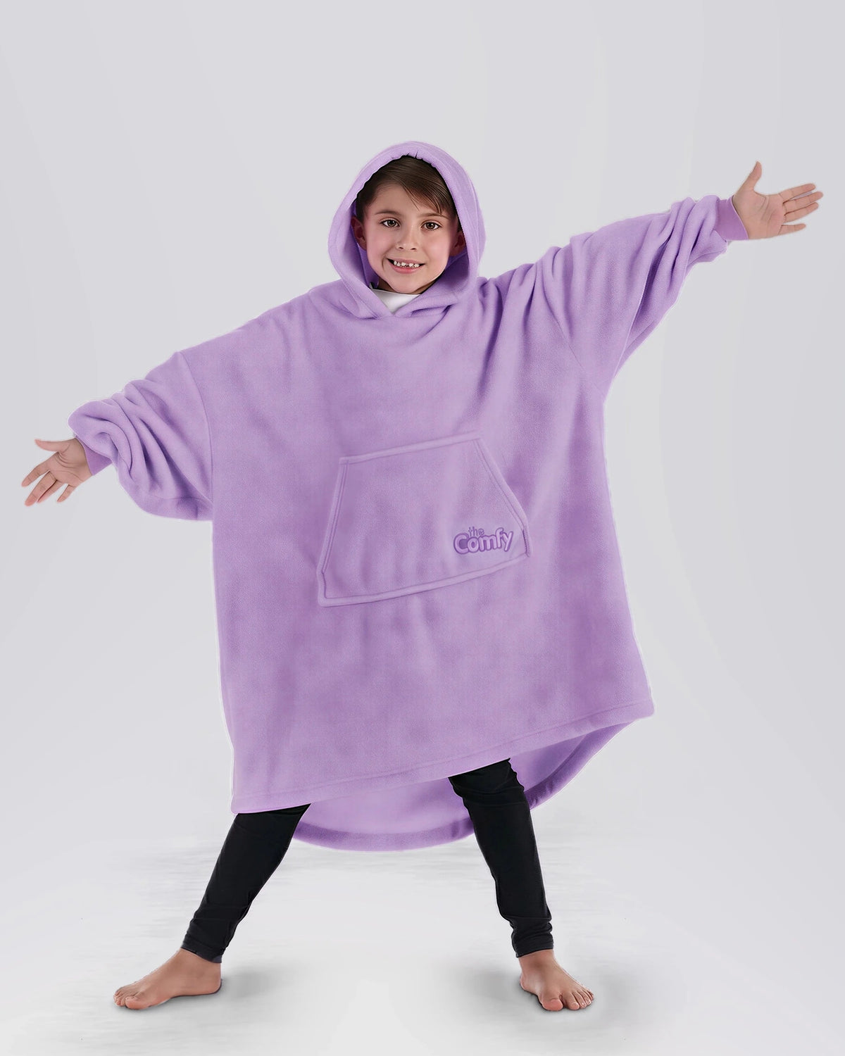 Model wearing The Dream Jr. in Purple, full-length hero view.