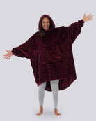 Model wearing The Dream in Burgundy, full-length hero view.