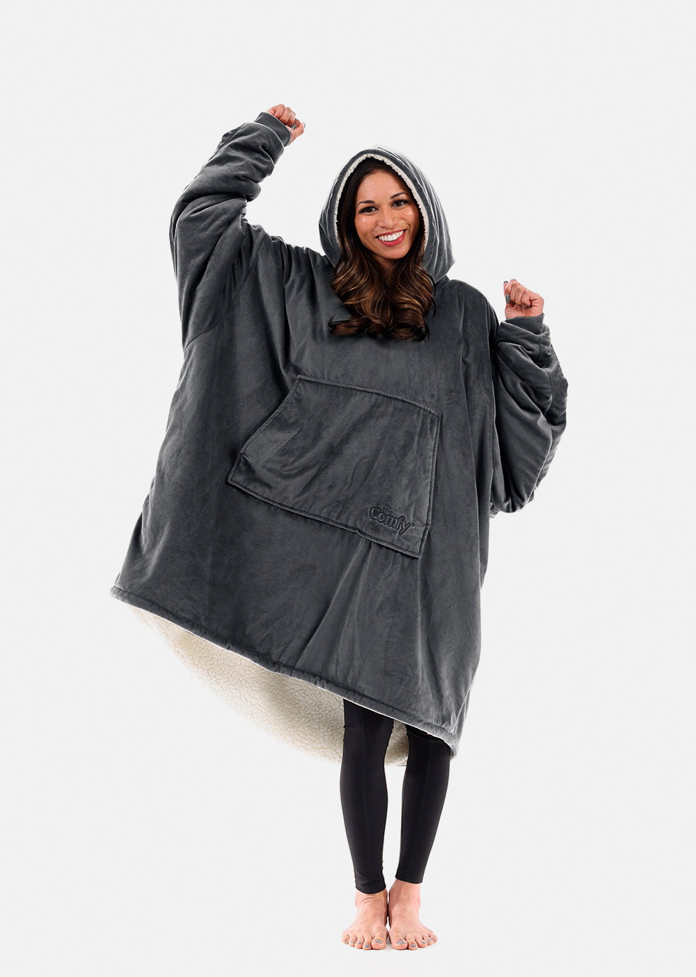  THE COMFY Original Elf Costume Wearable Blanket for Women and  Men, Oversized Microfiber and Sherpa Blankets As Seen On Shark Tank : Home  & Kitchen