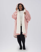 Model wearing The Original Full-Zip in Blush, front view.