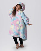 Side view of a model wearing The Original Jr. in Cotton Candy Tie Dye.