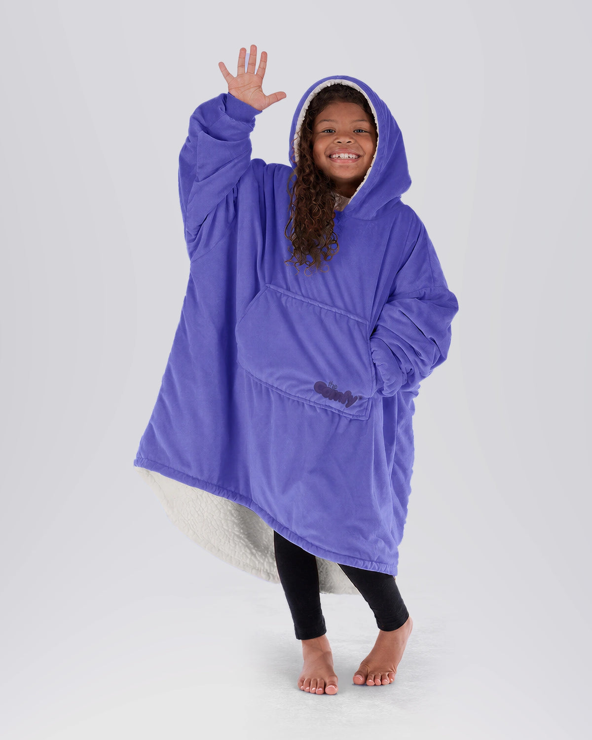 The Original Jr wearable blanket in VeryPeriPurple, hero view.