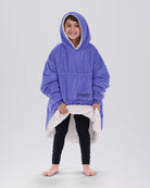 The Original Jr wearable blanket in VeryPeriPurple, front view.