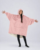 The Original wearable blanket in Blush, shown full length with its oversized fit and plush CloudSherpa™ lining.