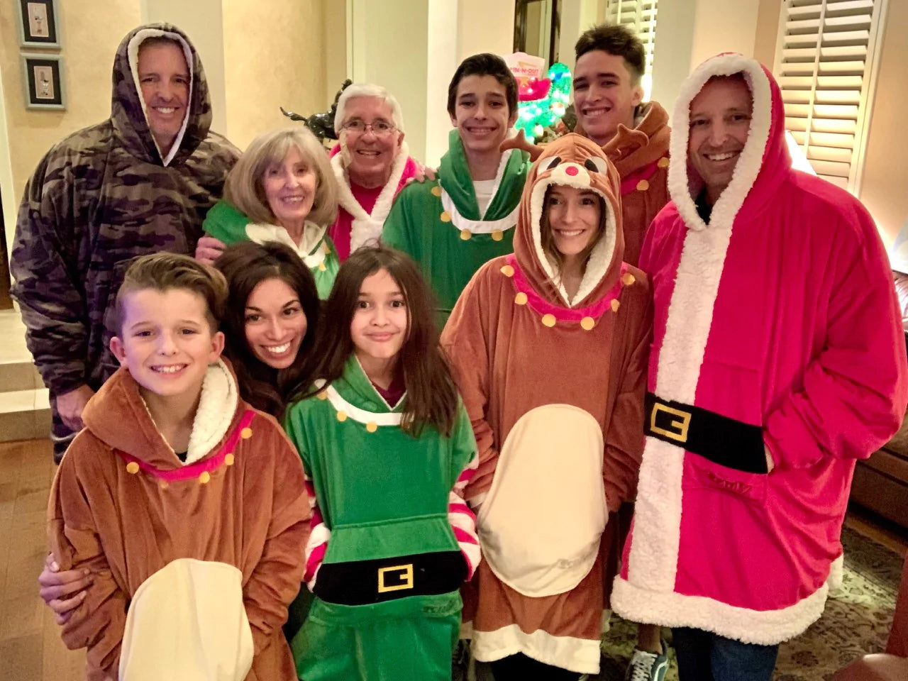 The Comfy family during Christmas