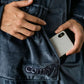 Close-up view of The Original wearable blanket in blue showing hood with soft CloudSherpa™ lining