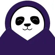 Avatar for review - Panda with purple TheComfy