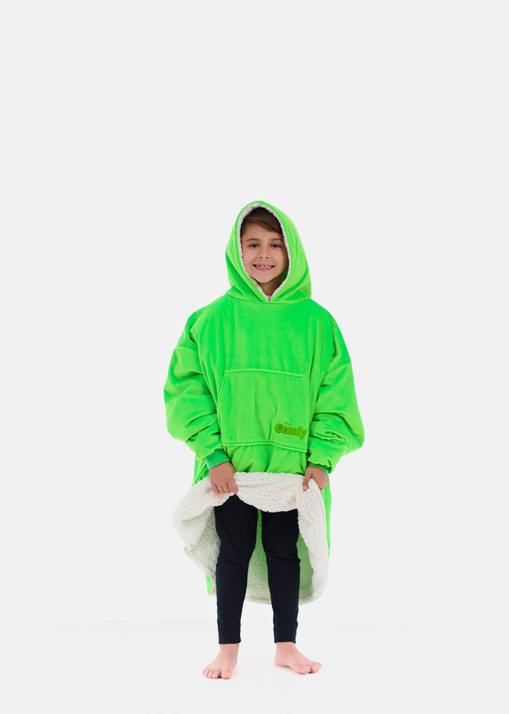 THE COMFY ORIGINAL JR | The Original Oversized Sherpa Blanket for Kids,  Seen On Shark Tank, One Size Fits All Galaxy