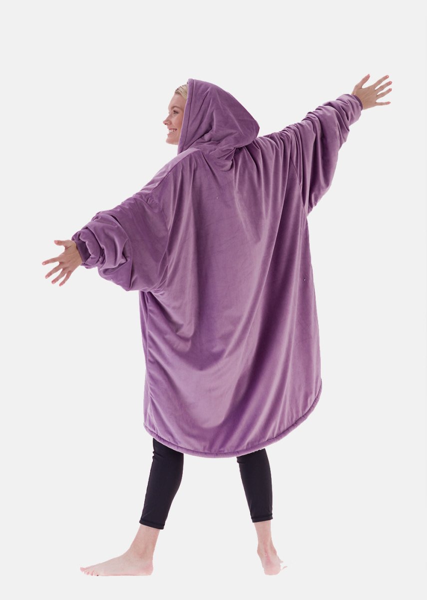 Purple comfy blanket online hoodie