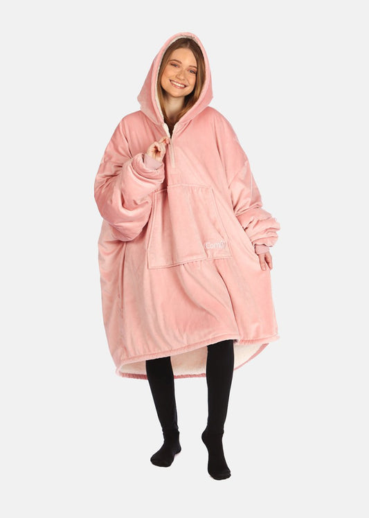 The Comfy Original Quarter Zip - Blush