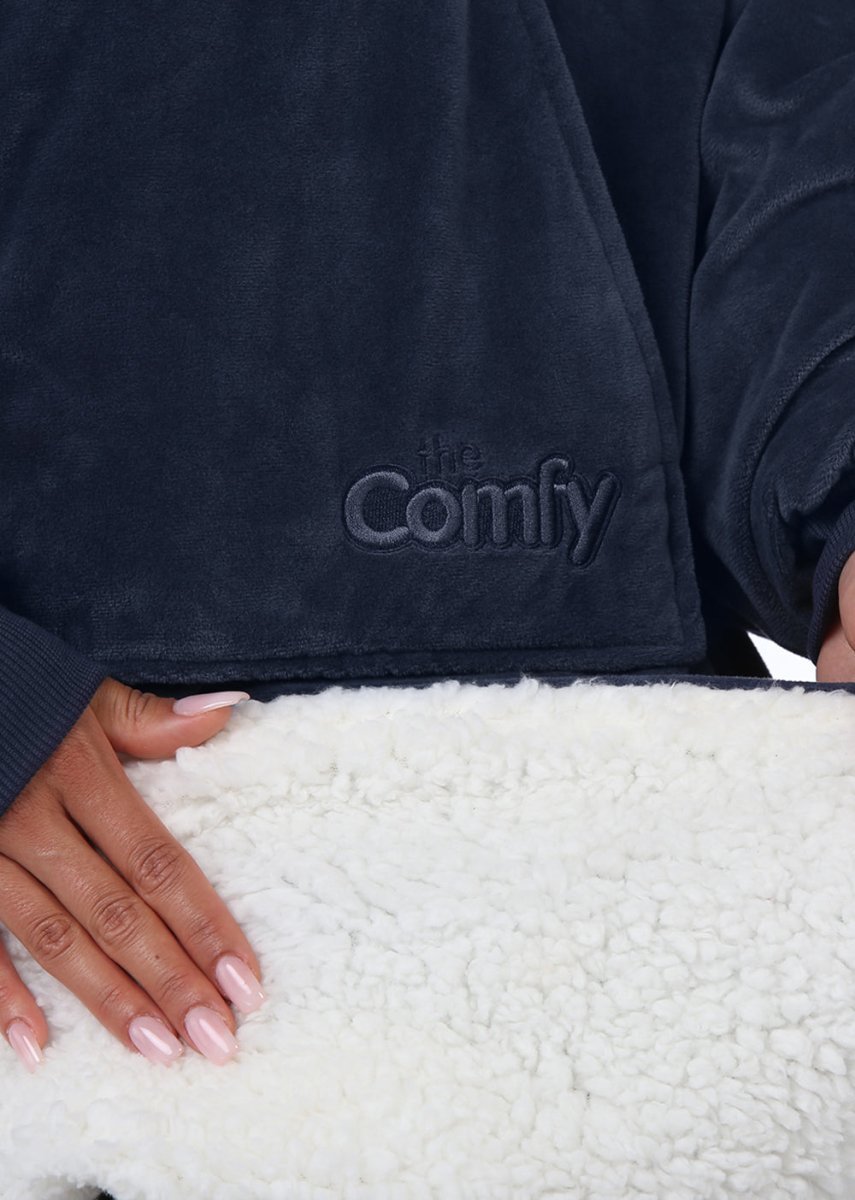 THE COMFY Original Oversized Microfiber & Sherpa Wearable Blanket