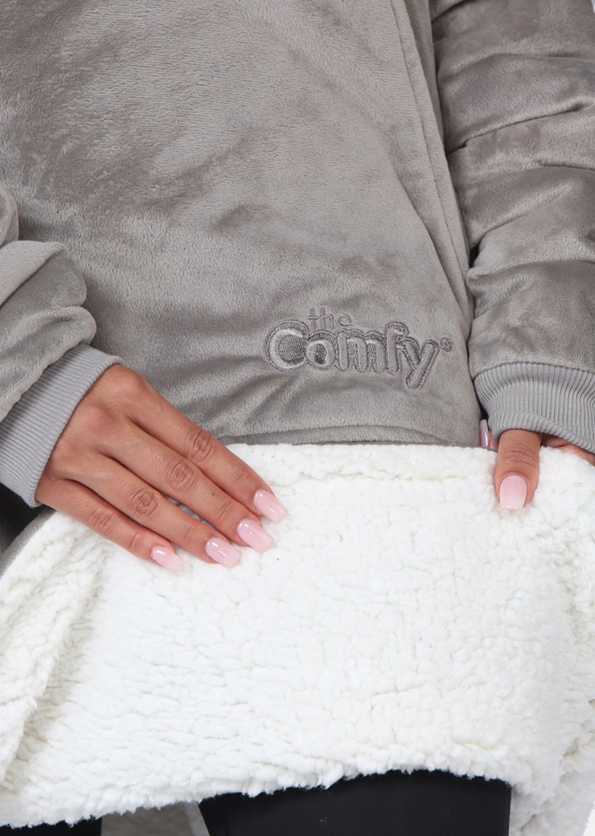 THE COMFY Original | Wearable Blanket, Gray color , One Size Fits All